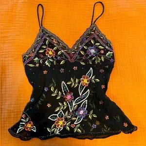 🌸✨ true vintage y2k sheer silk top ✨🌼